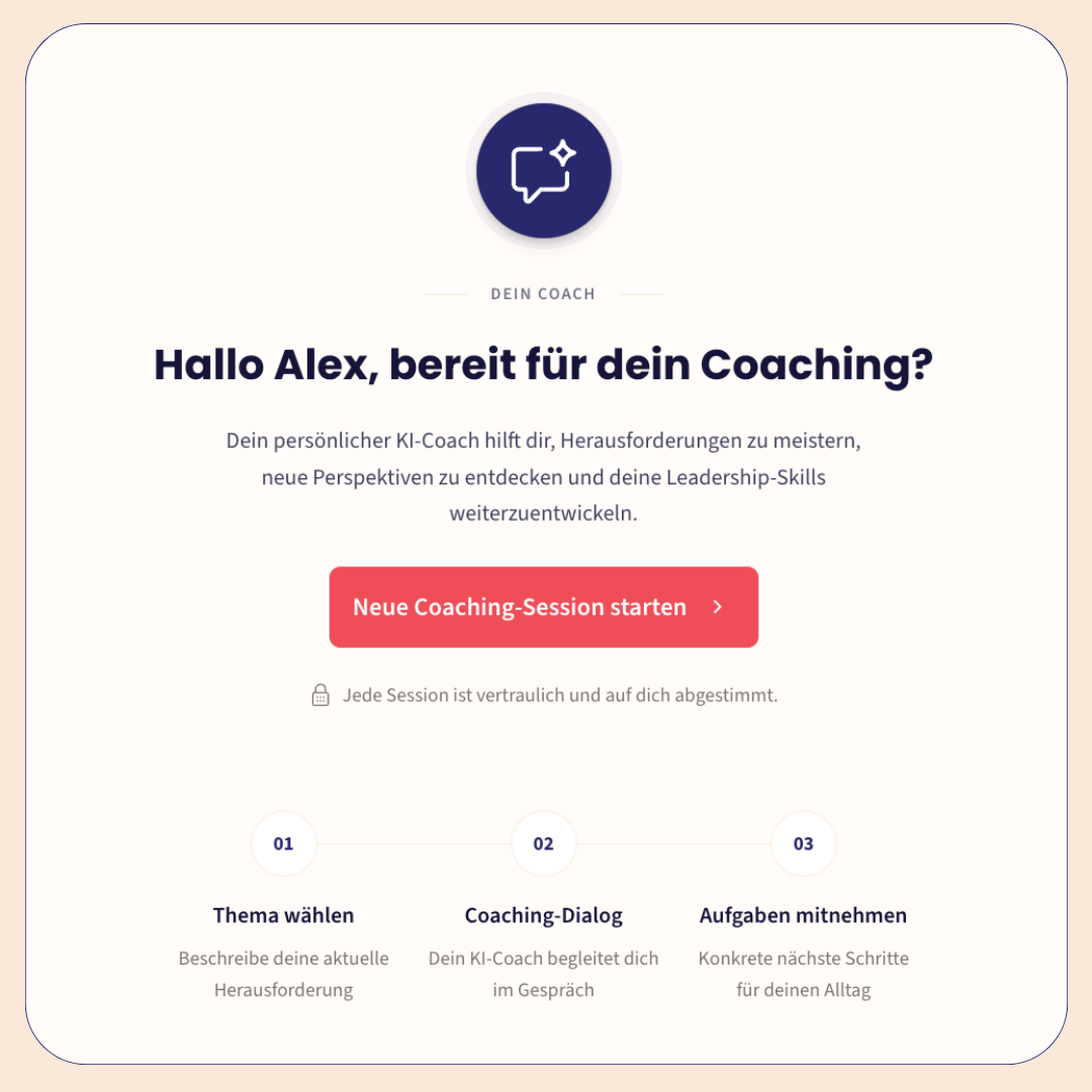 Wie funktioniert der KI-Coach von Leaders21?
